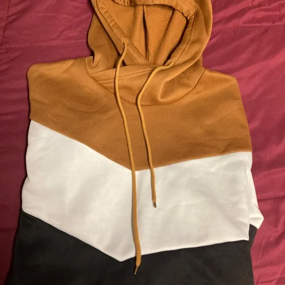 NWOT Color Block Hoodie - Picture 5 of 6